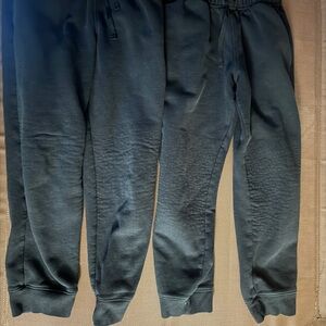 Kids Black Jogger Pants bundle of 2 size large 8/10